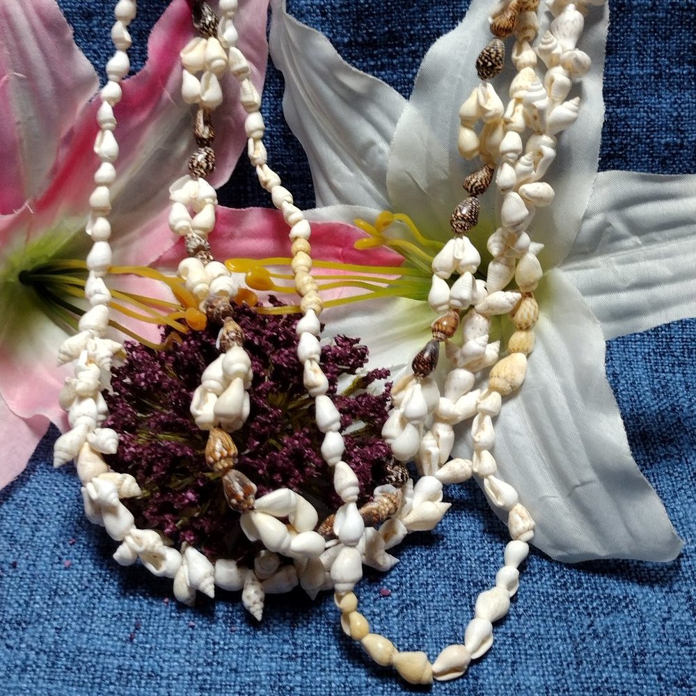 Set of 3 Shell Necklaces  Z5